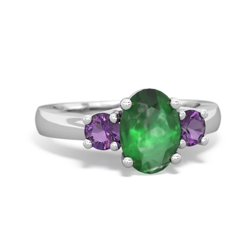 emerald-amethyst timeless ring
