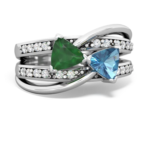 emerald-blue topaz couture ring