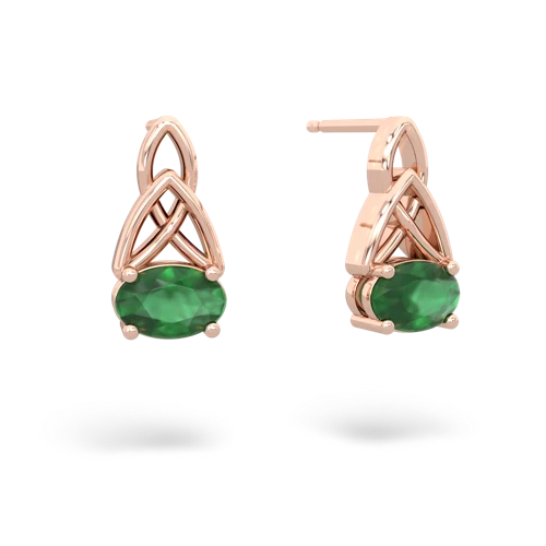 emerald filligree earrings