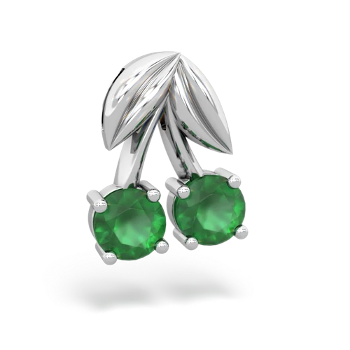 emerald-emerald cherries pendant