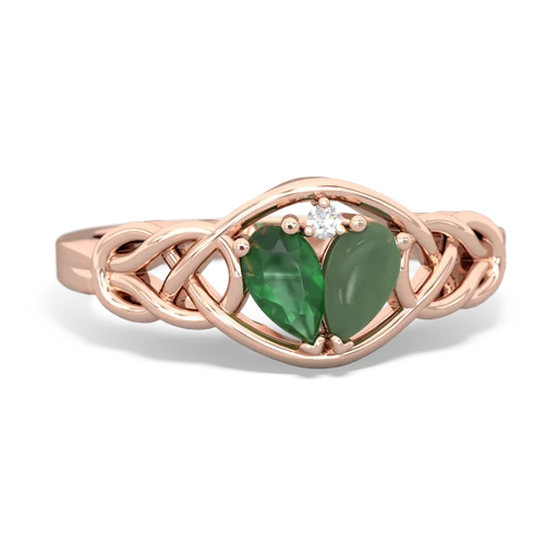 emerald-jade celtic knot ring