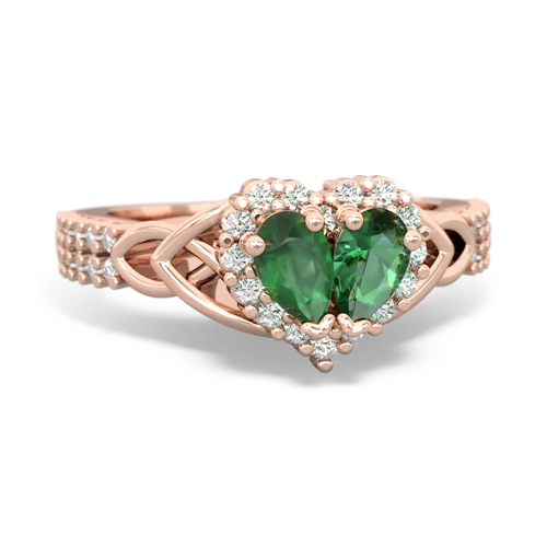 emerald-lab emerald keepsake engagement ring