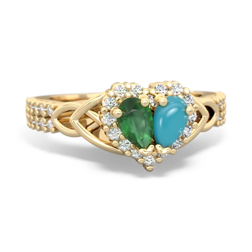 emerald-turquoise keepsake engagement ring