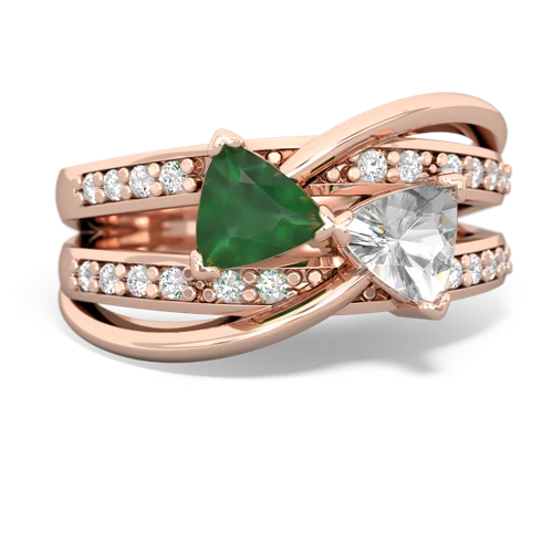 emerald-white topaz couture ring