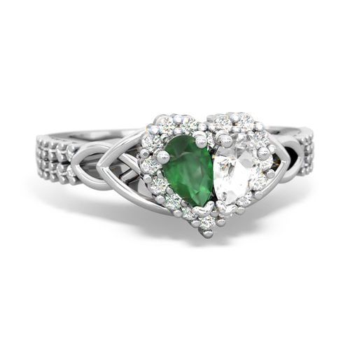 emerald-white topaz keepsake engagement ring