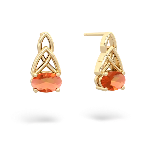 fire opal filligree earrings
