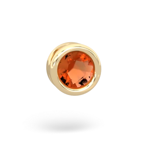 fire opal slide pendant