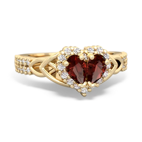 garnet-garnet keepsake engagement ring
