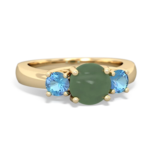 jade-blue topaz timeless ring