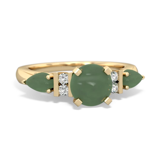 emerald-blue topaz engagement ring