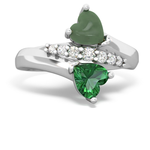 jade-lab emerald modern ring