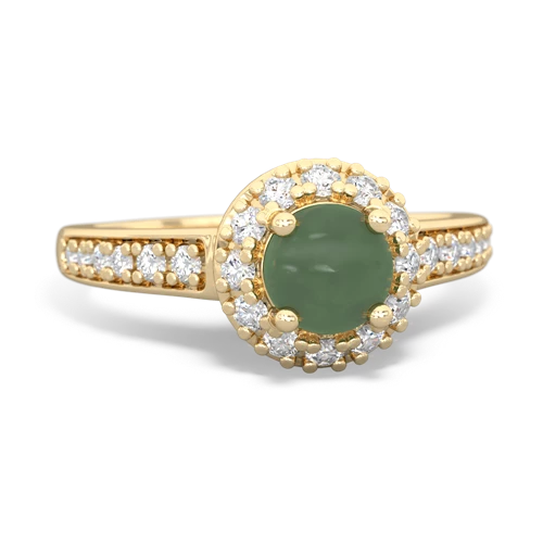 jade classic halo ring
