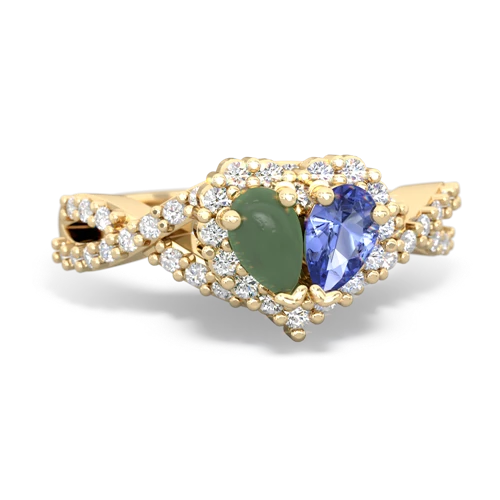 jade-tanzanite engagement ring