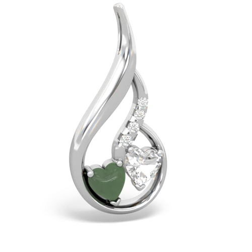 jade-white topaz keepsake swirl pendant