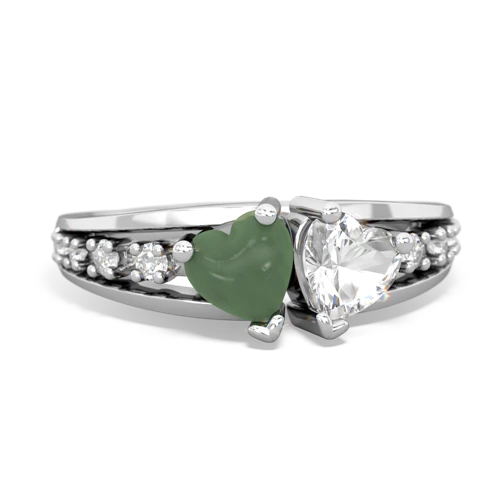 jade-white topaz modern ring
