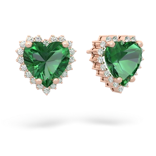 lab emerald timeless earrings