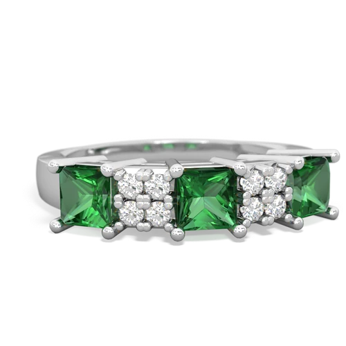 lab emerald timeless ring