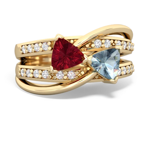 lab ruby-aquamarine couture ring