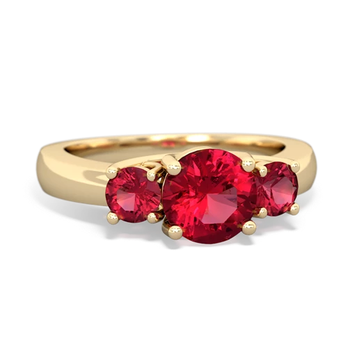 lab ruby-pink sapphire timeless ring