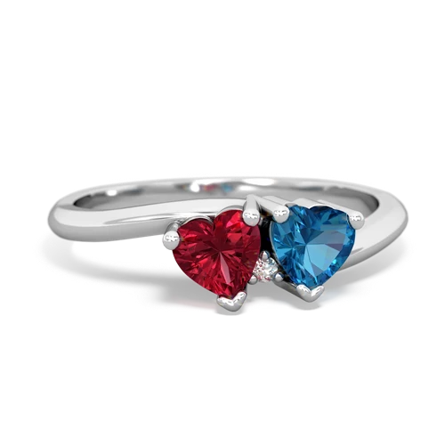 lab ruby-london topaz sweethearts promise ring