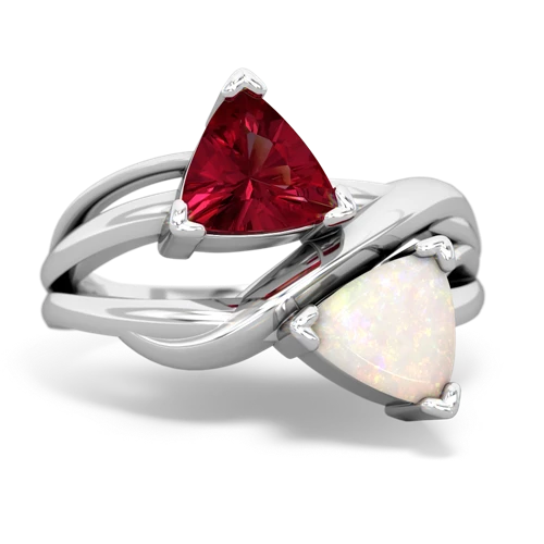 lab ruby-opal filligree ring