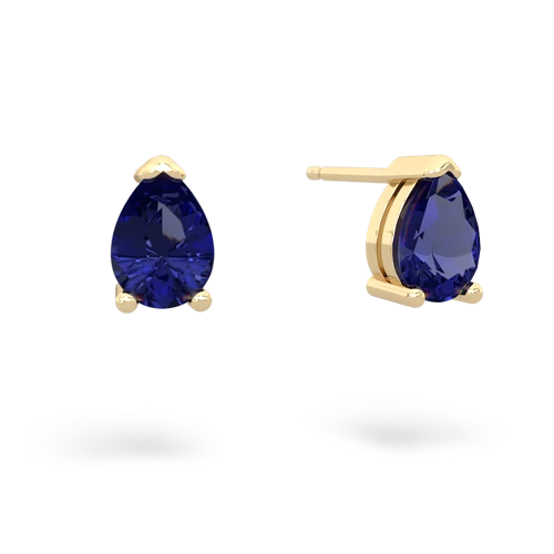 lab sapphire stud earrings