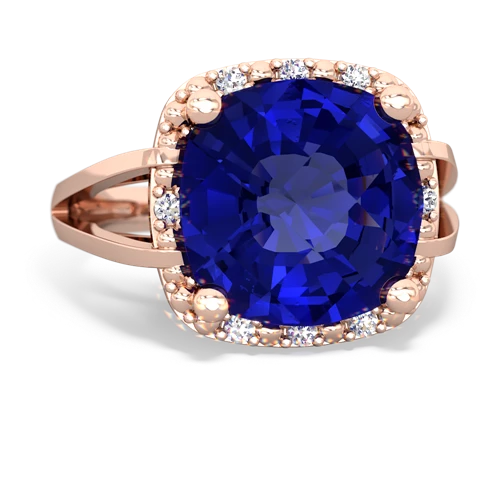 lab sapphire cocktail ring