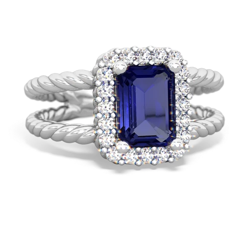 lab sapphire couture ring