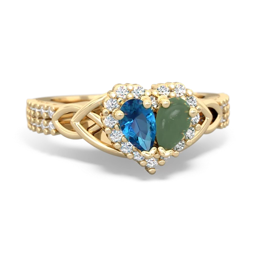 london topaz-jade keepsake engagement ring
