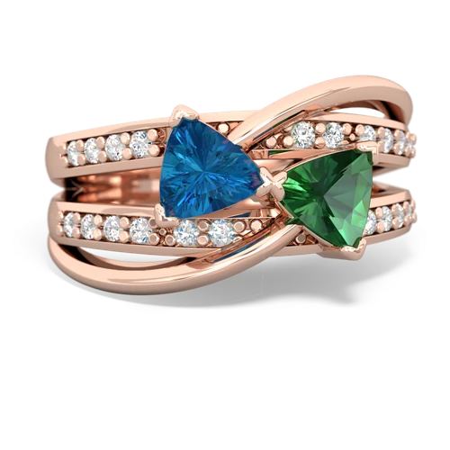 london topaz-lab emerald couture ring
