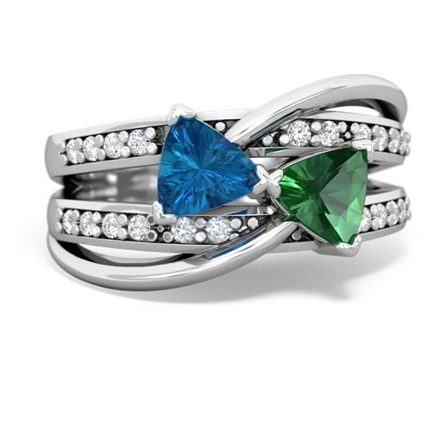 london topaz-lab emerald couture ring