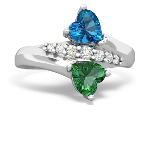 london topaz-lab emerald modern ring