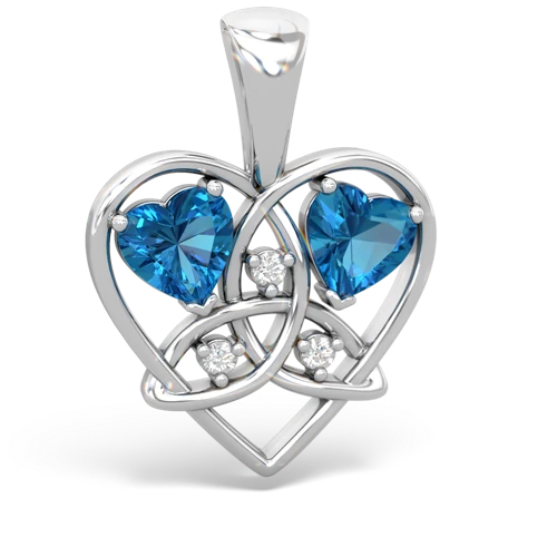 london topaz-london topaz celtic heart pendant
