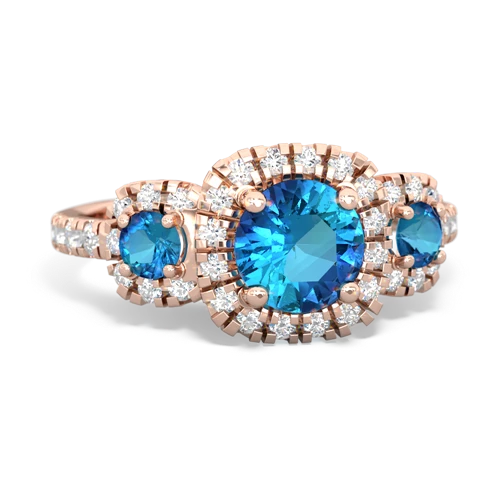 garnet-opal three stone regal ring