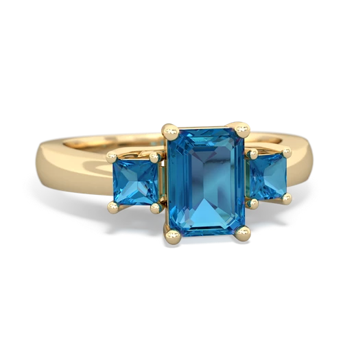 blue topaz-fire opal timeless ring
