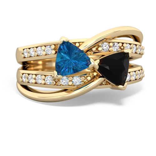 london topaz-onyx couture ring