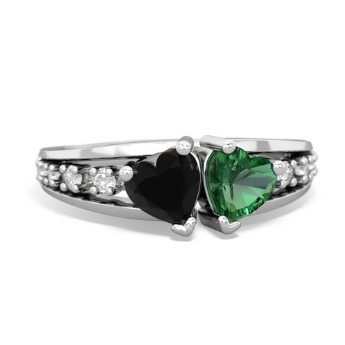 onyx-lab emerald modern ring