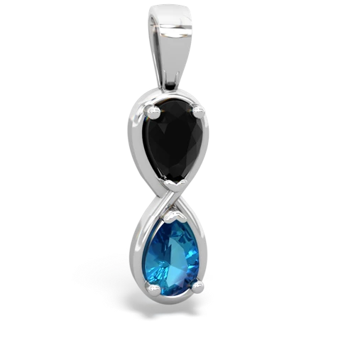onyx-london topaz infinity pendant