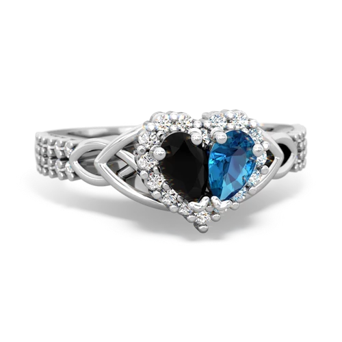 onyx-london topaz keepsake engagement ring