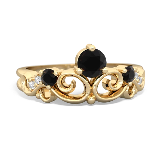 sapphire-onyx crown keepsake ring