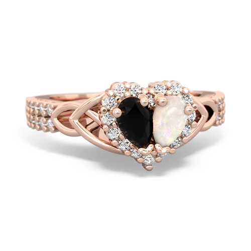 onyx-opal keepsake engagement ring