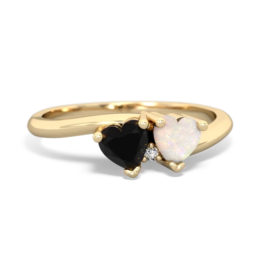onyx-opal sweethearts promise ring