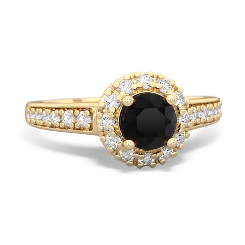onyx classic halo ring