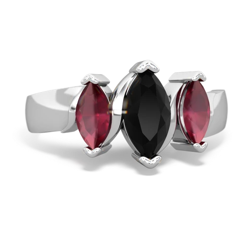 onyx-ruby keepsake ring