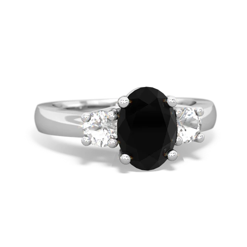 onyx-white topaz timeless ring