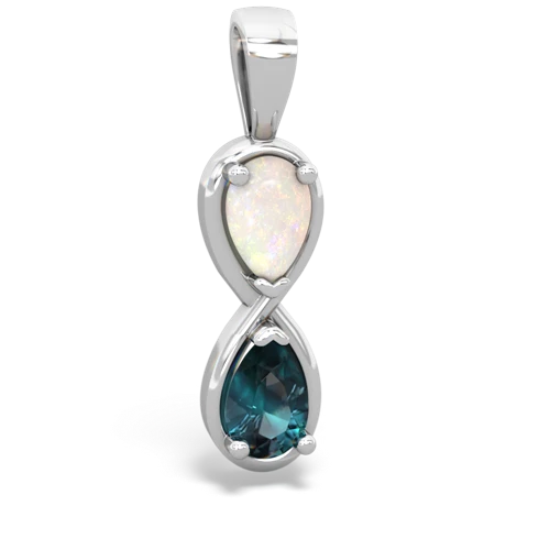 opal-alexandrite infinity pendant