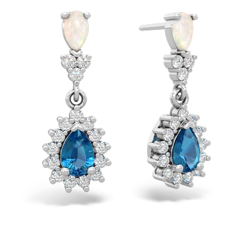 opal-london topaz dangle earrings