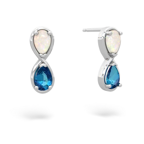 opal-london topaz infinity earrings