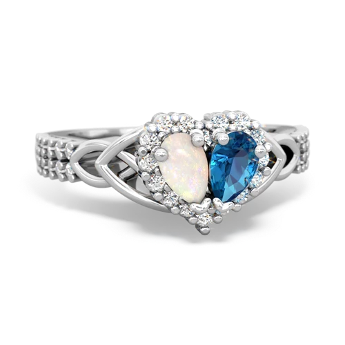 opal-london topaz keepsake engagement ring