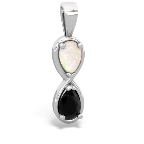 opal-onyx infinity pendant